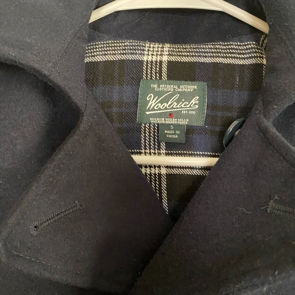 NWOT Woolrich Boys Classic Navy Peacoat - Picture 7 of 7